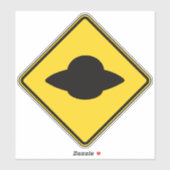 UFO Crossing Aufkleber (Blatt)