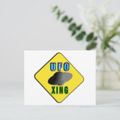 UFO Crossing Postkarte (Stehend Vorderseite)