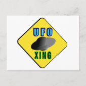UFO Crossing Postkarte (Vorderseite)