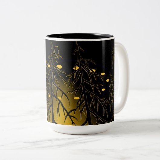 UFO Cups Coole UFO-Tasse Cups Maßgeschneiderte UFO Zweifarbige Tasse (VorderseiteRechts)