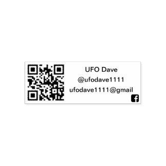 UFO Dave Rubber Briefmarke Permastempel