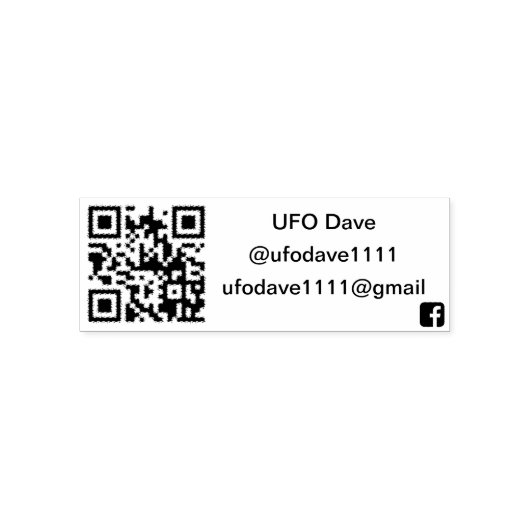 UFO Dave Rubber Briefmarke Permastempel (Design)