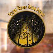 UFO Decal Custom UFO mit Owl Window Cloning Fensteraufkleber (Blatt 2)