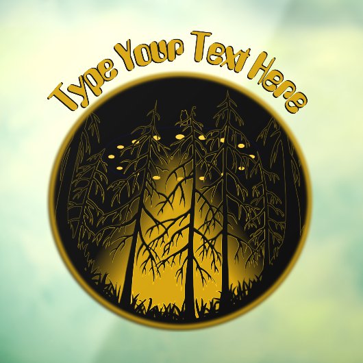 UFO Decal Custom UFO mit Owl Window Cloning Fensteraufkleber (Blatt 3)