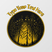 UFO Decal Custom UFO mit Owl Window Cloning Fensteraufkleber (Blatt)