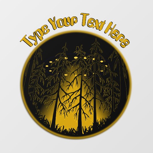 UFO Decal Custom UFO mit Owl Window Cloning Fensteraufkleber (Blatt)