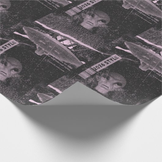 UFO-Design Geschenkpapier (Ecke)