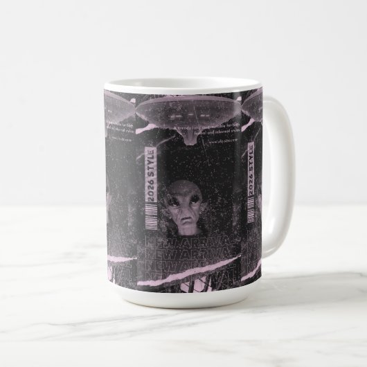 UFO-Design Kaffeetasse (VorderseiteRechts)