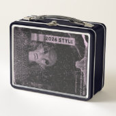 UFO DESIGN METALL BROTDOSE (Vorderseite)