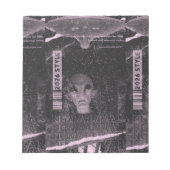 UFO-Design Notizblock (Vorderseite)