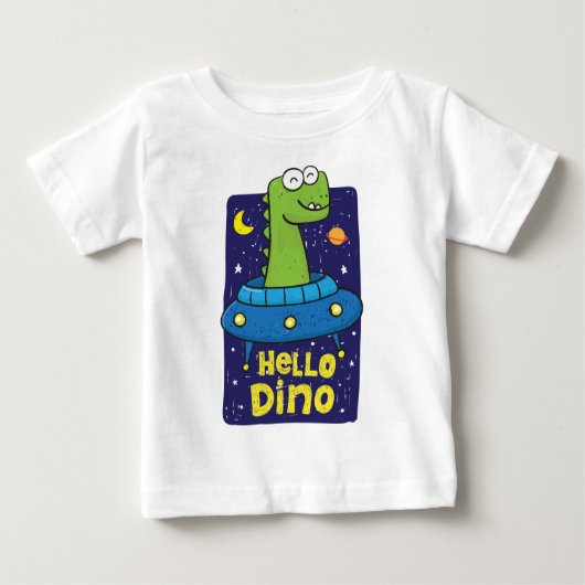 Ufo dino baby baby t-shirt (Vorderseite)