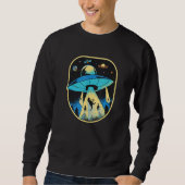 Ufo Dinosaur Alien Abduction Sweatshirt (Vorderseite)