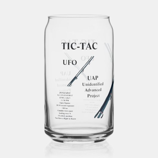 UFO DOSENGLAS (Vorderseite)