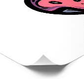 UFO Doughnut Cat Poster (Ecke)