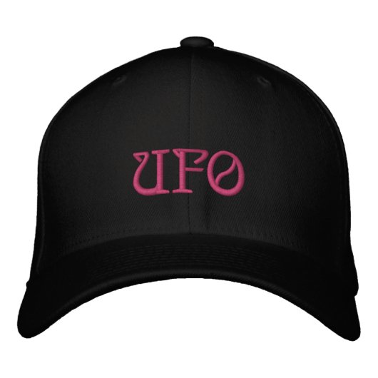 UFO Embroidered Hat Bestickte Baseballkappe (Vorderseite)