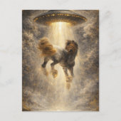 UFO-Entführung eines wunderschönen Gypsy Vanner Pf Postkarte (Vorderseite)