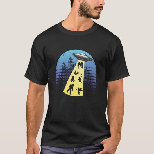 UFO Entführung Kryptozoologie-Kryptozoologe T-Shirt (Vorderseite)