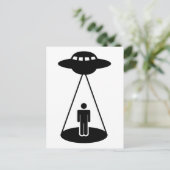UFO-Entführung Postkarte (Stehend Vorderseite)