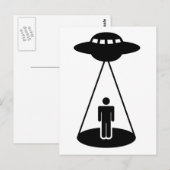 UFO-Entführung Postkarte (Vorne/Hinten)