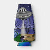 UFO Extraterrestrische Alien der Entführung Flaschenkühler (Vorderseite)