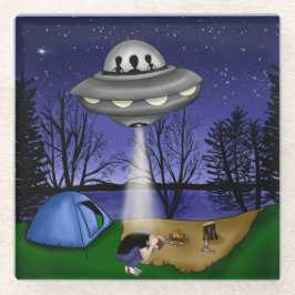 UFO Extraterrestrische Alien der Entführung Glasuntersetzer