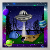 UFO Extraterrestrische Alien der Entführung mit Pl Poster (Vorne)