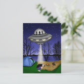 UFO Extraterrestrische Alien der Entführung Postkarte (Stehend Vorderseite)