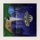 UFO Extraterrestrische Alien der Entführung Puzzle (Horizontal)