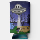 UFO Extraterrestrische Alien der Entführung Selters Dosenkühler (Rückseite)