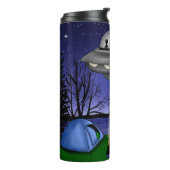 UFO Extraterrestrische Alien der Entführung Thermosbecher (Nach links gedreht)