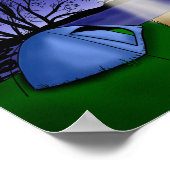 UFO Extraterrestrische Entführung Alien Art Poster (Ecke)