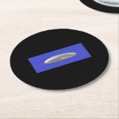 UFO-Feier-Partybedarf Runder Pappuntersetzer (Angewinkelt)
