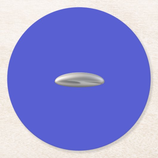 UFO-Feier-Partybedarf Runder Pappuntersetzer (Vorderseite)