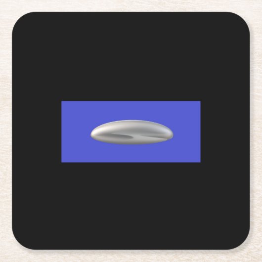 UFO-Feierparty Rechteckiger Pappuntersetzer (Vorderseite)