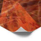 UFO fliegen über Alien-Pyramiden Poster (Ecke)