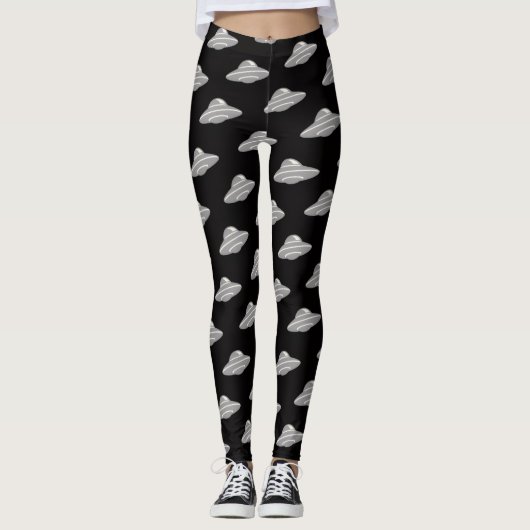 UFO-Fliegende Teller Leggings (Vorderseite)