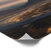 UFO-fliegender Untertasse Poster (Ecke)