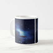 UFO-Flugobjekt im Weltraum Kaffeetasse (Vorderseite Links)