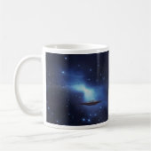 UFO-Flugobjekt im Weltraum Kaffeetasse (Links)
