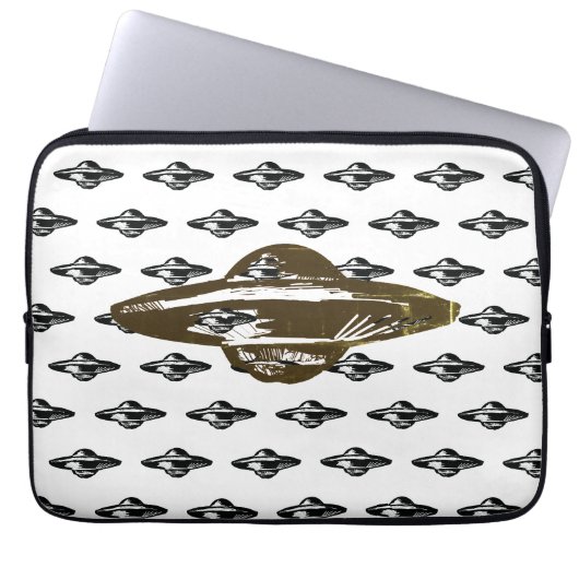UFO-Flugsauger Laptopschutzhülle (Vorderseite)