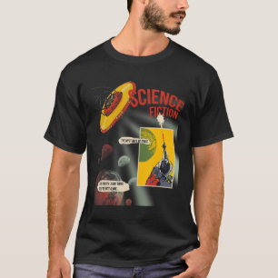 Ufo Flying Saucer Invasion 1950er Jahre Sience Fik T-Shirt