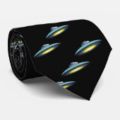 UFO Flying Saucer Krawatte (Gerollt)