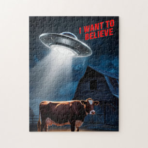 UFO Flying Saucer Puzzle - Alien Encounter Jigsaw