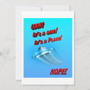 UFO Flying Saucer UAP aus dieser Welt Einladung