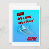 UFO Flying Saucer UAP aus dieser Welt Einladung (Vorne/Hinten)