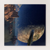 UFO-Foreign World-Scifi Landschaft Jigsaw Puzzle (Horizontal)