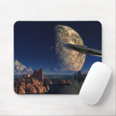 UFO-Foreign World-Scifi Landschaft Mousepad (Mit Mouse)