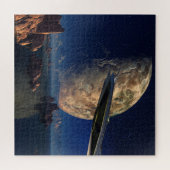 UFO-Foreign World-Scifi Landschaft Puzzle (Horizontal)