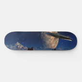 UFO-Foreign World-SciFi Landschaft Skateboard (Horizontal)