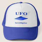 UFO-Forscher-Hut - Blau Truckerkappe (Vorderseite)